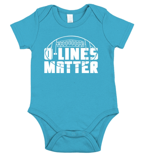 O Lines Matter football offensive lineman Short Sleeve Baby One-Piece