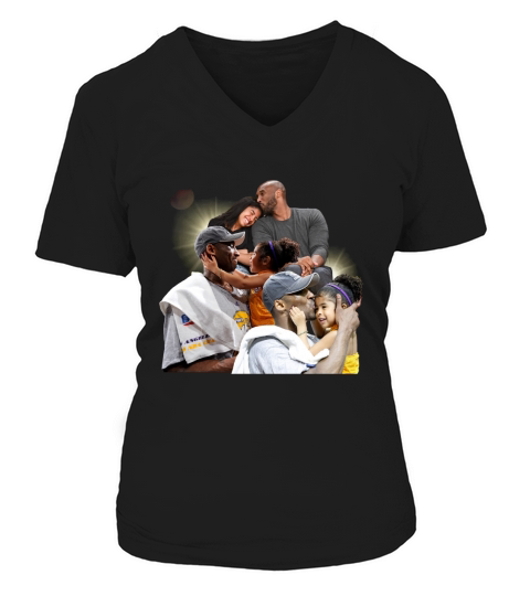 Kobe And Gigi Memorial V-neck T-Shirt Woman