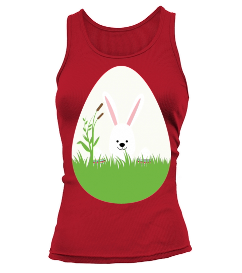 easter bunny on a easter egg Tank top Woman