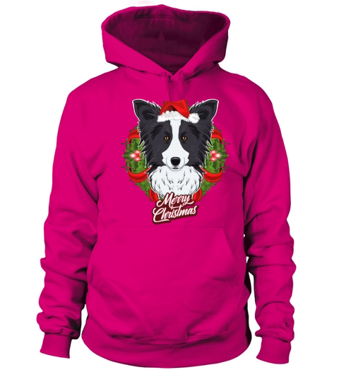 Border Collie Lover I Merry Christmas Border Women's Hoodie