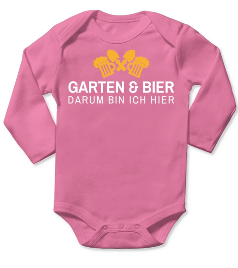 Garden beer gardener gardening gift Long Sleeve Baby One-Piece