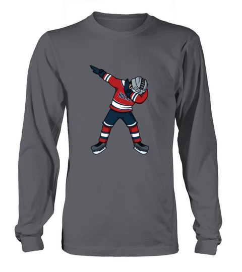 Dabbing Hockey Player Funny Hockey Shirt Women's Long Sleeve