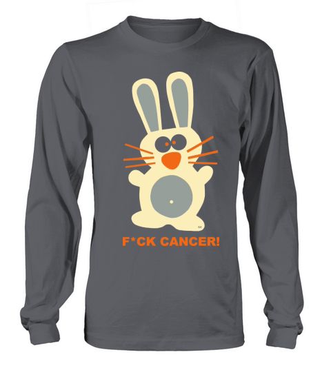 Fuck Cancer Chemo Gift T-Shirt Chemotherapy Bunny Men's Long Sleeve