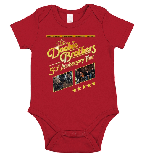 The Doobie Brothers 50th Anniversary Tour Short Sleeve Baby One-Piece