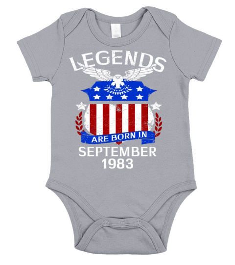 Legends Are Born In september 1983 Short Sleeve Baby One-Piece