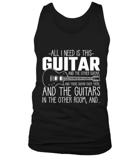 Guitar addicted Musician Music Instrument Hoarding Men's Tank Top