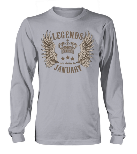 Legends Are Born In January Women's Long Sleeve