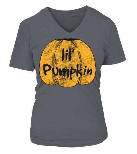 Maternity Lil Pumpkin Pregnancy Fall Baby Hallowee Women's V-Neck T-shirt