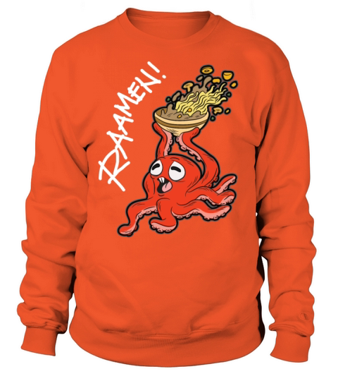 OCTUPOS RAMEN Lover Noodle Soup Humor happy Kraken Women's Sweatshirt