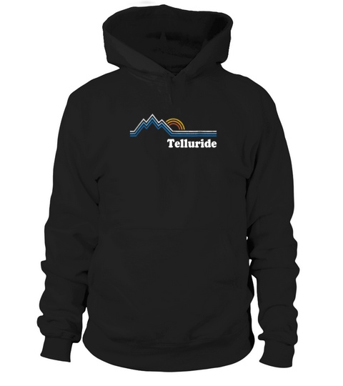 Retro Telluride Colorado T Shirt Vintage Sunrise Mountains T Hoodie Unisex