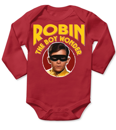 DC Comics Batman Robin The Boy Wonder Actor Long Sleeve Baby One-Piece