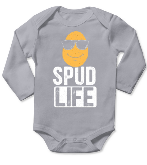Spud Life Potato Vegan Root Vegetable Vegetarian Long Sleeve Baby One-Piece