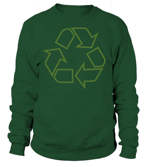 Recycle Dark Green Women's Sweatshirt