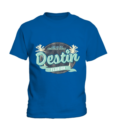 Life on The Emerald Coast Destin, Florida Beach T-Shirt Kids T-Shirt