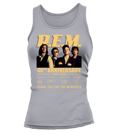 R.E.M 40th anniversary 1980-2020 signatures shirt Tank top Woman