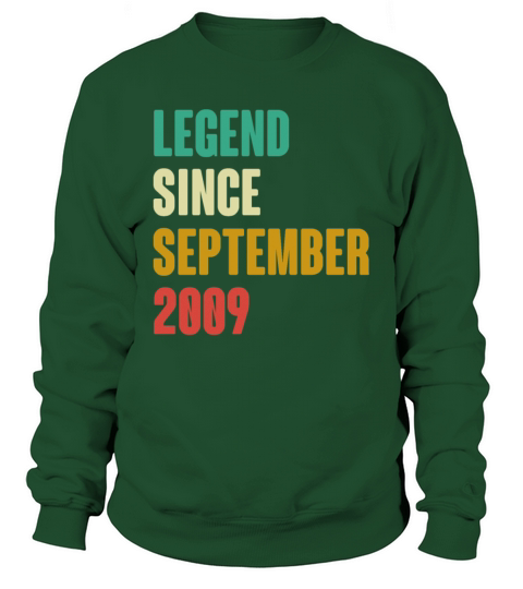 September 2009 13th Birthday 13 Years Old Bday Gi Sweatshirt Unisex
