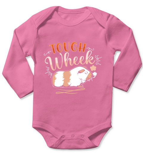 Guine Pig Lover Gift Idea Tough Wheek Long Sleeve Baby One-Piece