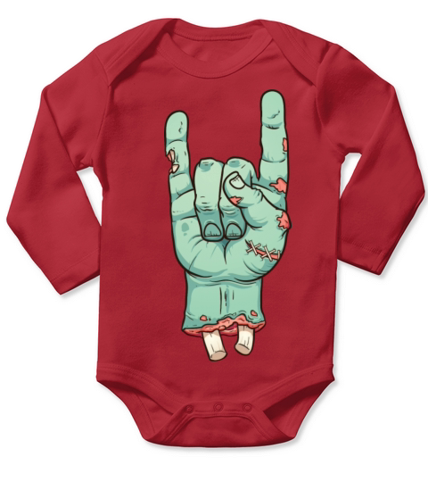 Zombie hand Long Sleeve Baby One-Piece