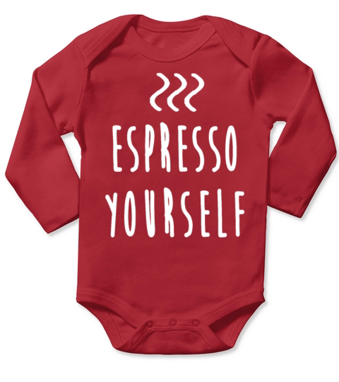 Espresso yourself Coffee Long Sleeve Baby One-Piece