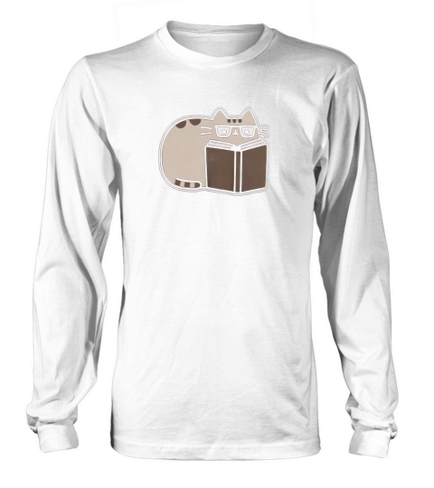 Pusheen The Cat Reading Juniors Long sleeved Unisex