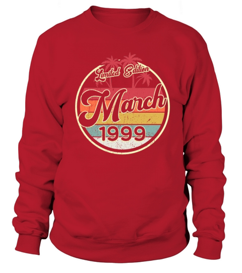 Vintage 80s March 1999 21st Birthday Gift Idea Men's Sweatshirt