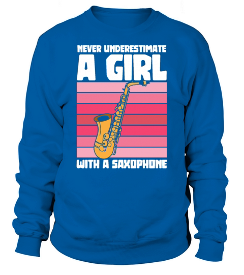 A girl with a saxophone - Saxophonists Women's Sweatshirt