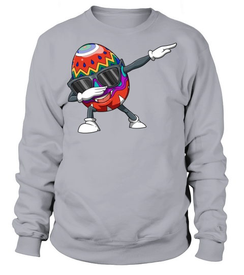 Easter Easter egg dabbing winning pose for a Sweatshirt Unisex