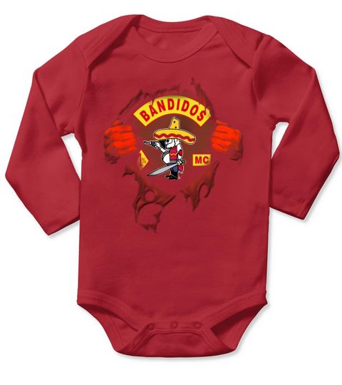 Bandidos Motorradclub Long Sleeve Baby One-Piece