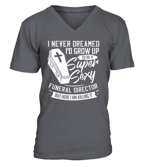 Mortician Funeral Director Cemetery Embalmer V-Neck T-shirt