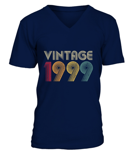 21st Birthday Gift Vintage 1999 Classic Men Women Men's V-Neck T-shirt