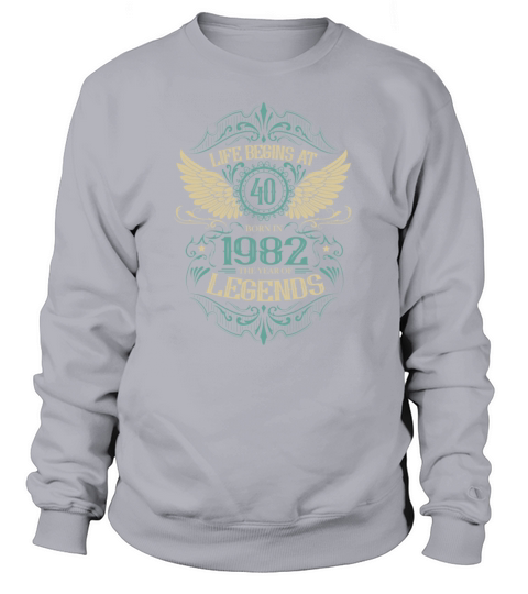 40th birthday vintage 1982 grand piano Men's Sweatshirt