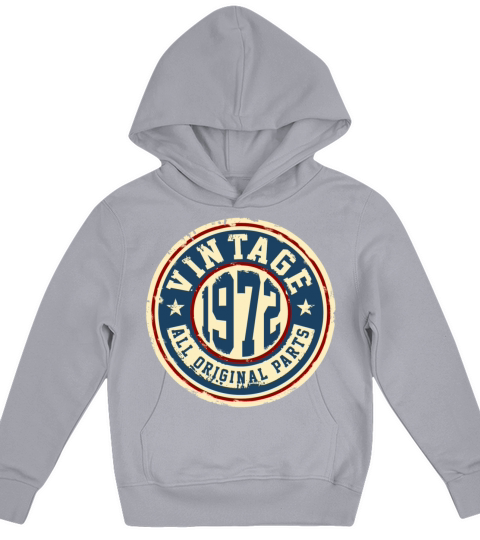 Vintage 1972 Kids Hoodie