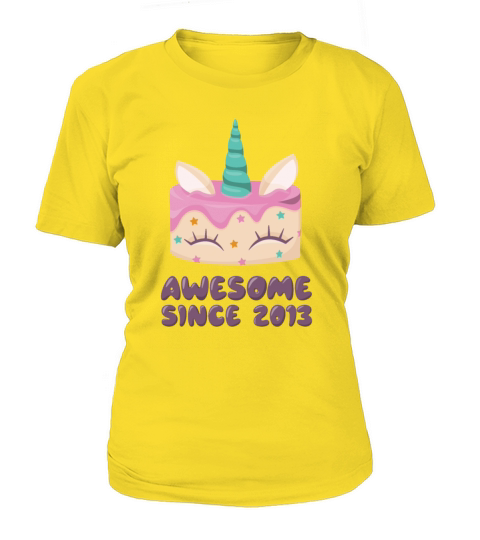 Unicorn Cake Awesome Since 2013 Women's T-Shirt