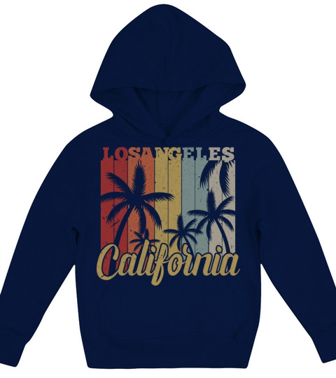 Los Angeles California Palm Holiday Beach freetime Kids Hoodie
