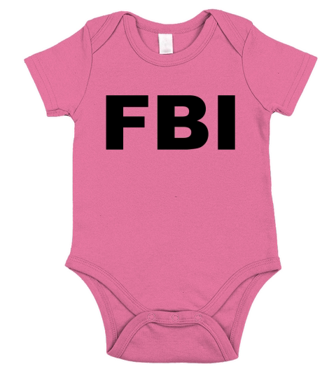 FBI T-Shirts Short Sleeve Baby One-Piece
