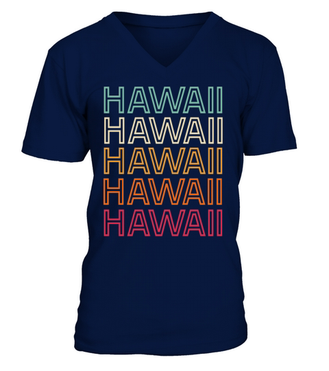 Hawaii Retro Vintage Shirt Men's V-Neck T-shirt