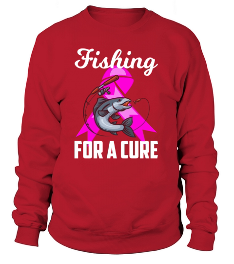 Fishing For A Cure Breast Cancer Awareness Women's Sweatshirt