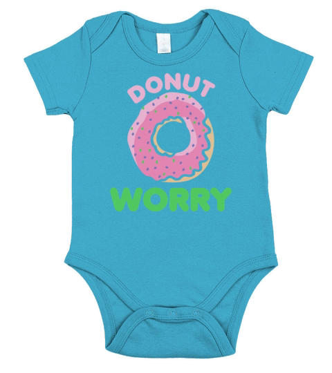 Donut Worry Short Sleeve Baby One-Piece