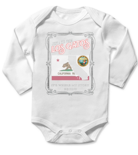 Los Gatos - CALIFORNIA Long Sleeve Baby One-Piece