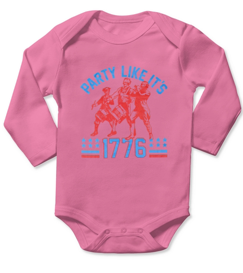 Hybrid Mens 1776 Graphic Long Sleeve Baby One-Piece