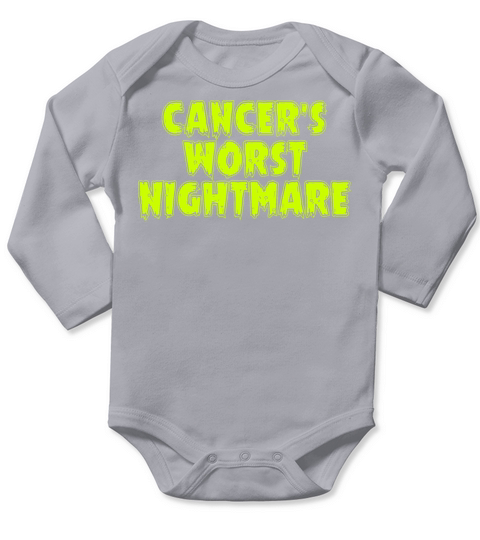 Cancers Worst Nightmare - Funny Halloween Long Sleeve Baby One-Piece