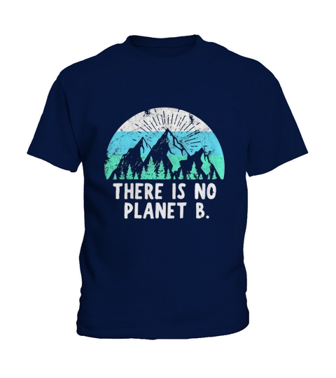 Retro Vintage There Is No Planet B Kids T-Shirt
