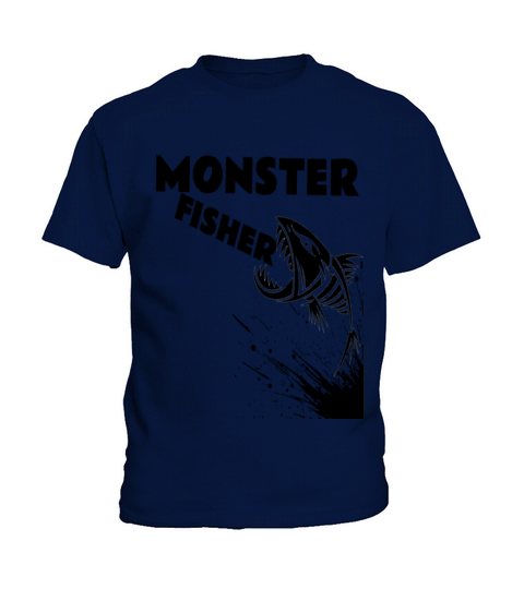 Monster Fisher / Fisherman Kids T-Shirt