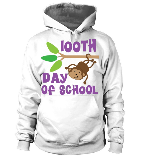 100th Day Of School Monkey Women's Hoodie