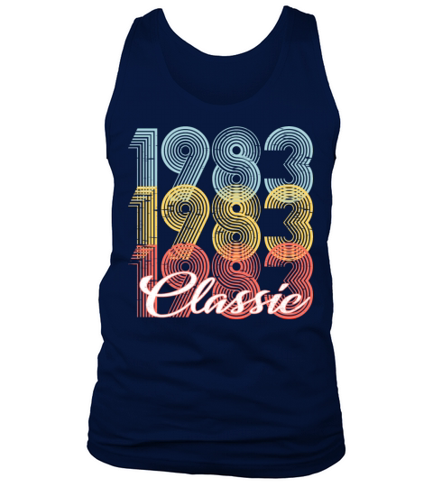 Classic Vintage 38th birthday Shirt Born In 1983 Men's Tank Top
