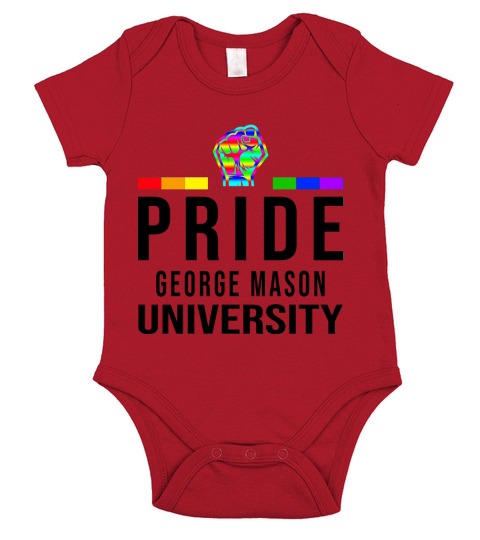 George Mason University Lgbt Pride Short Sleeve Baby One-Piece