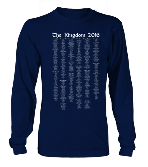 Kingdom Clash of Clans list 2016 White text Women's Long Sleeve