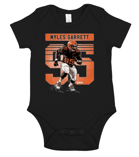 Myles Garrett No Vintage Short Sleeve Baby One-Piece