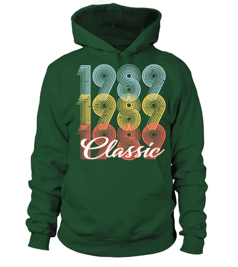 Classic Vintage 32th birthday Shirt Born In 1989 Women's Hoodie