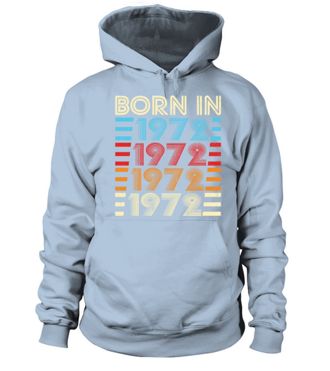 50th Birthday Vintage 1972 Born in 1972 Women's Hoodie